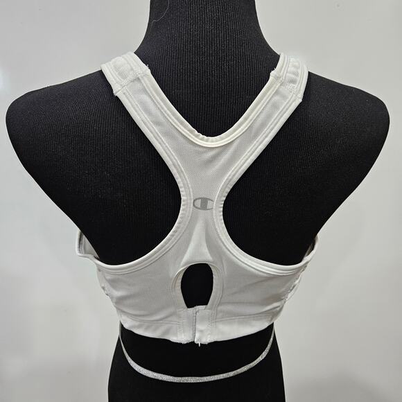 Champion Double Dry 1612 White Seamless Racerback Sports Bra Size 2XL - Picture 2 of 9